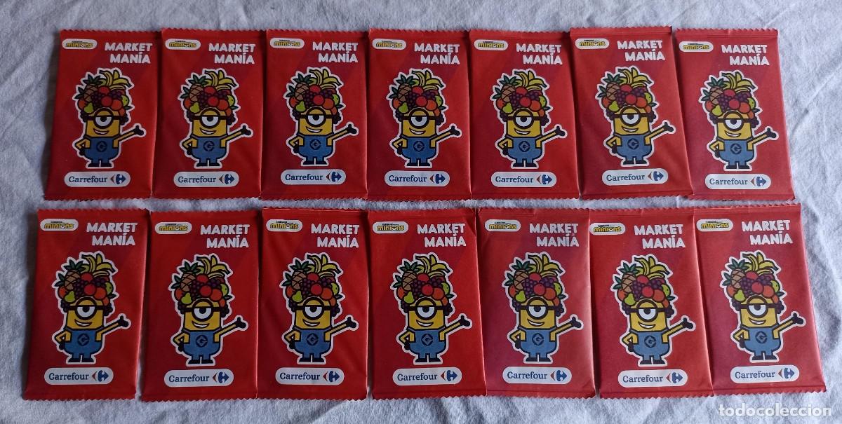 Coleccionismo cromos antiguos: Lote 14 sobres con cromos Minions - Foto 1