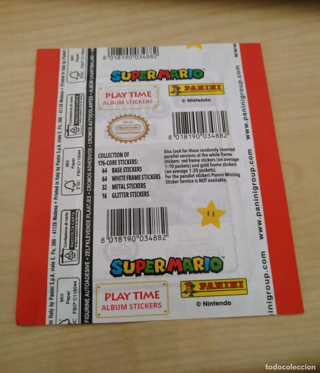 Coleccionismo cromos antiguos: SUPERMARIO - PANINI - SOBRE SIN ABRIR - VERSION USA - CON CODIGO - Foto 2
