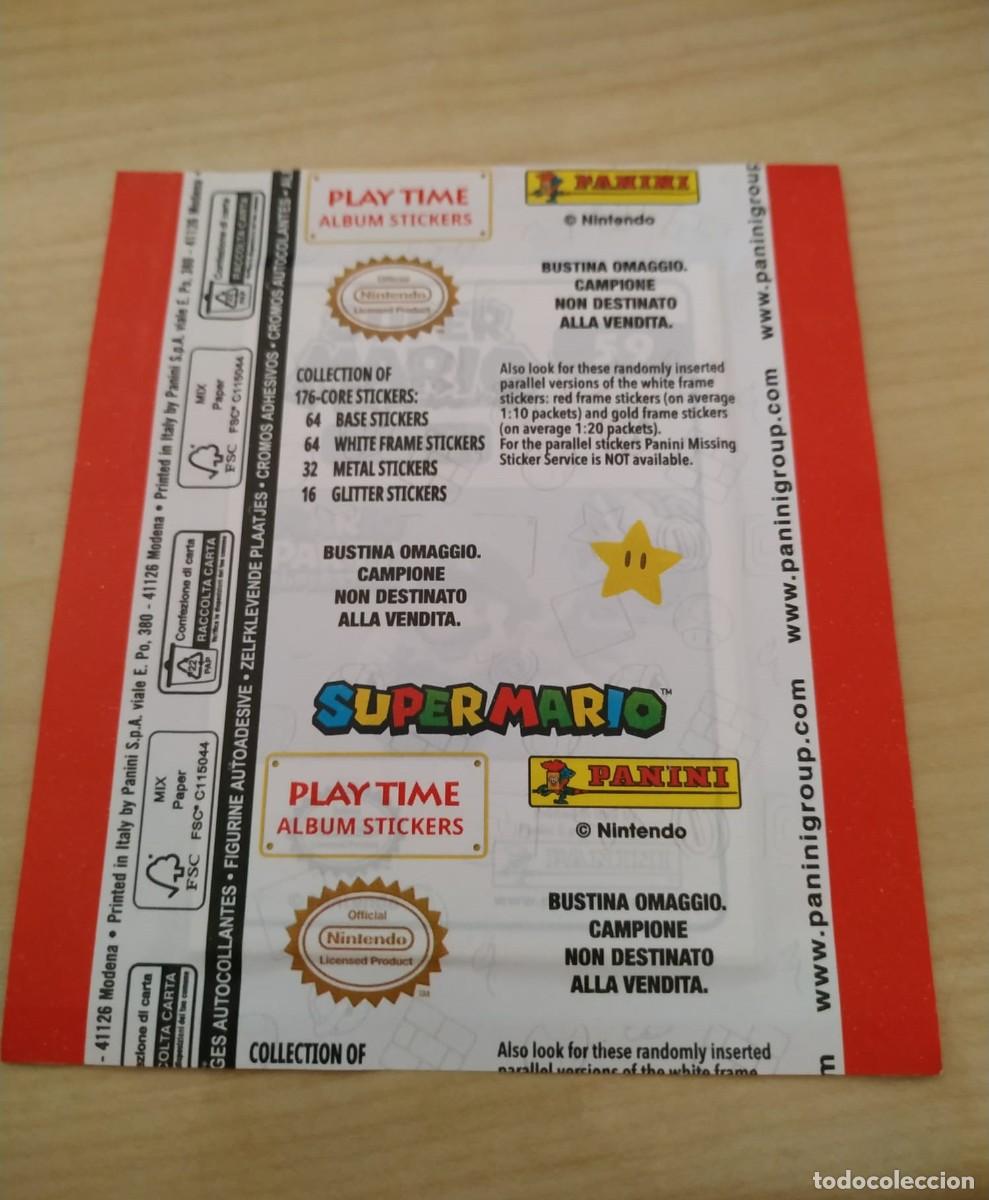 Coleccionismo cromos antiguos: SUPERMARIO - PANINI - SOBRE SIN ABRIR - VERSION USA - SIN CODIGO - Foto 2