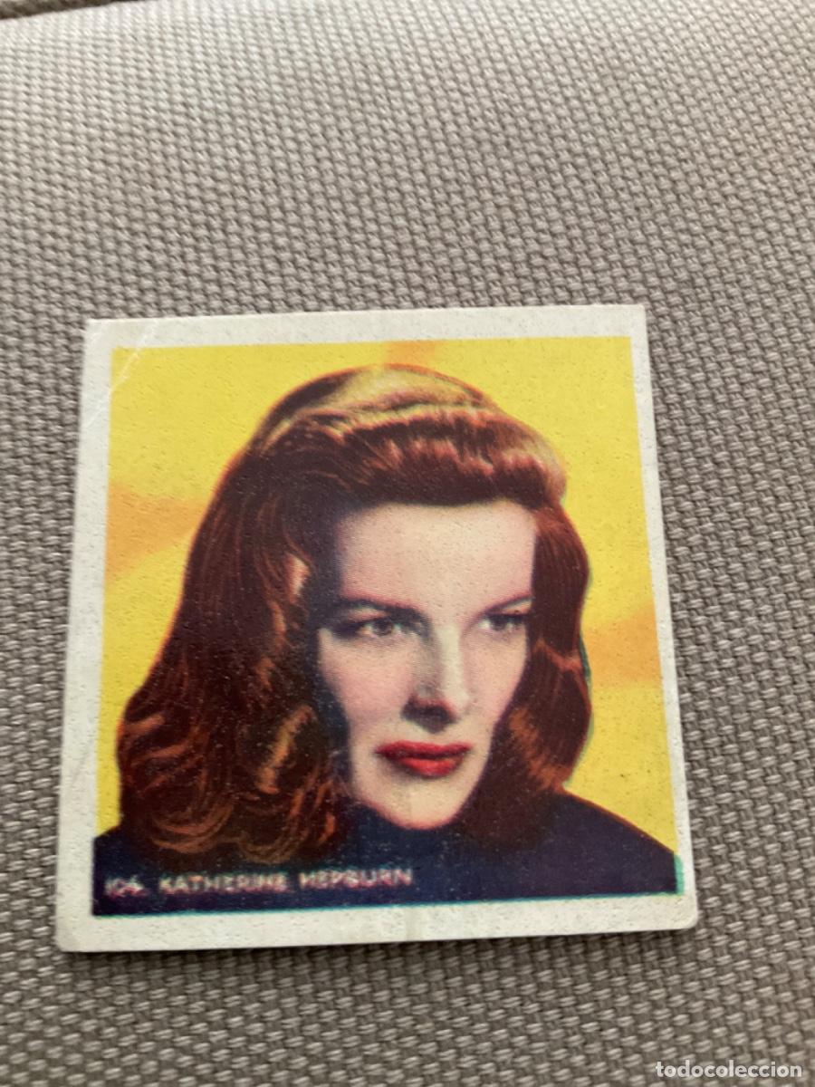 Coleccionismo cromos antiguos: Cromo tema cine de la actriz KATHERINE HEPBURN - Foto 3