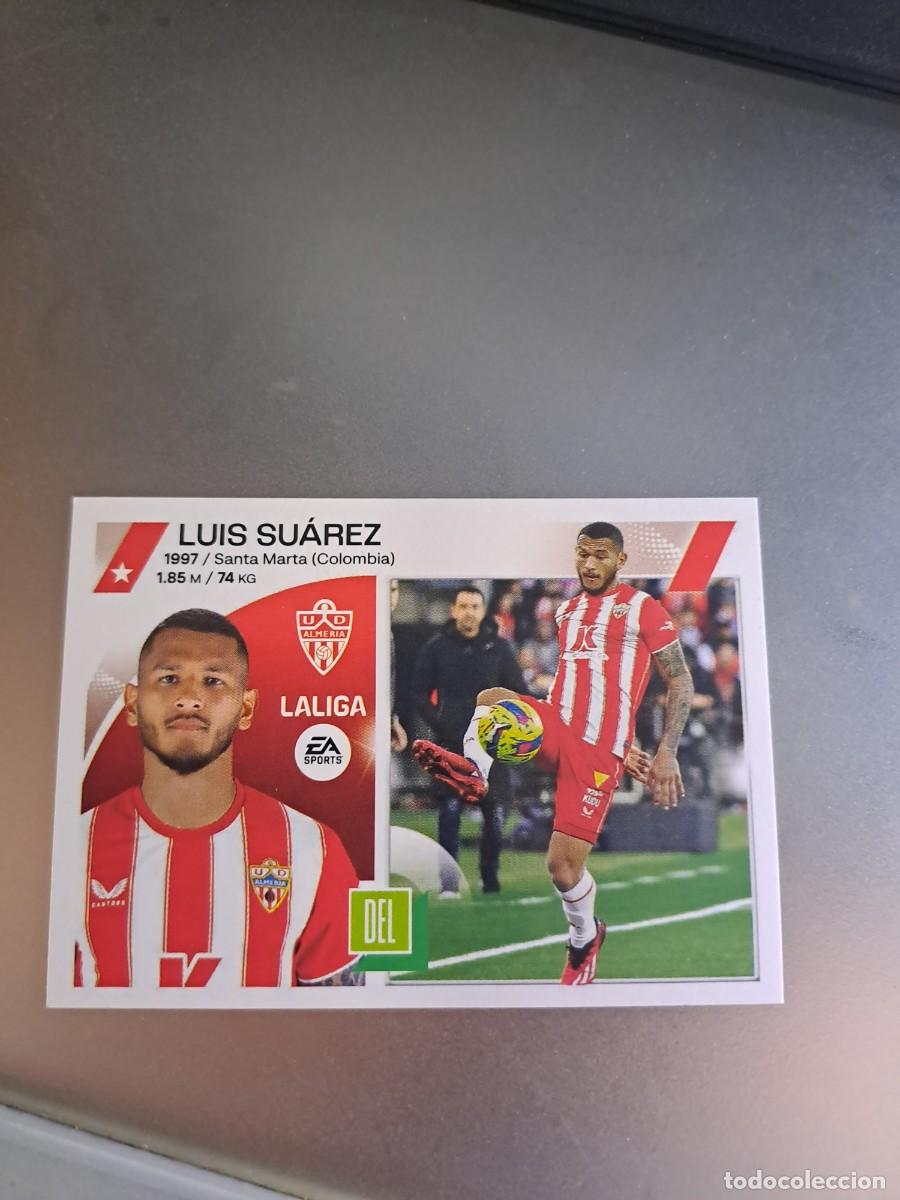 Coleccionismo cromos antiguos: CROMO LUIS SUAREZ 19 ALMERIA LIGA 23 24 2023 2024 ESTE PANINI NUNCA PEGADO