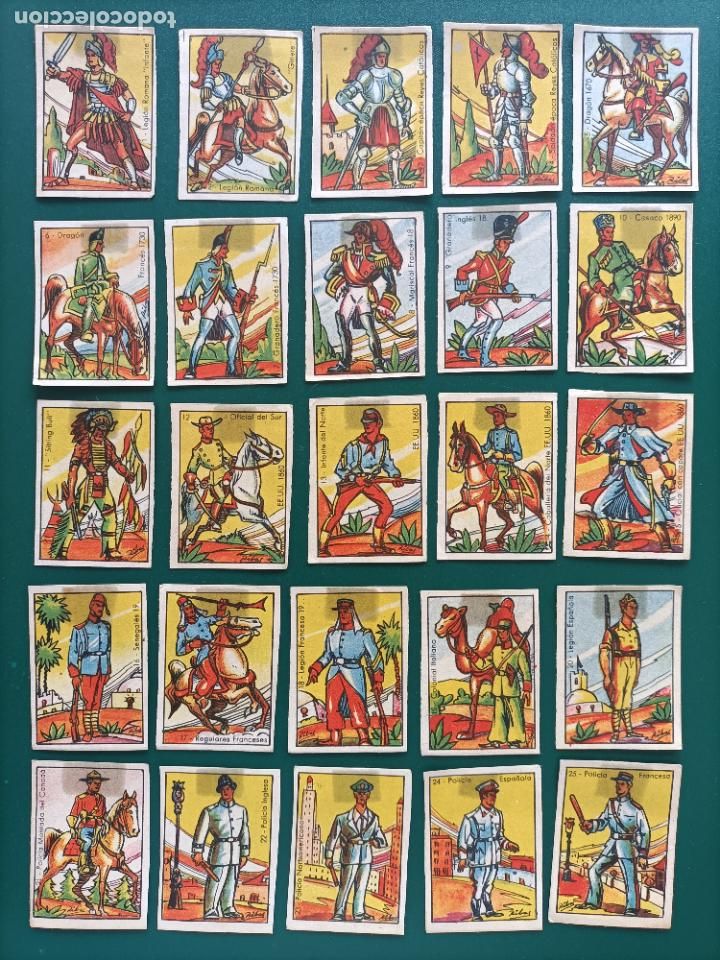 Collezionismo Figurine antiche: COLECCI&Oacute;N DE CROMOS UNIFORMES MILITARES
