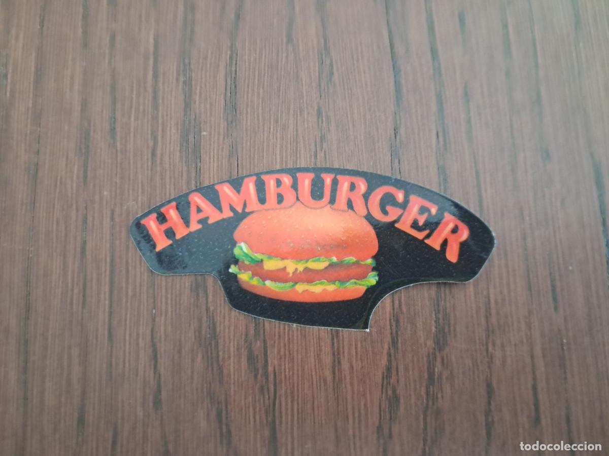 Coleccionismo Cromos antiguos: cromo pegatina de Panrico, troquelado, a&ntilde;os 80, Hamburger. sin pegar.