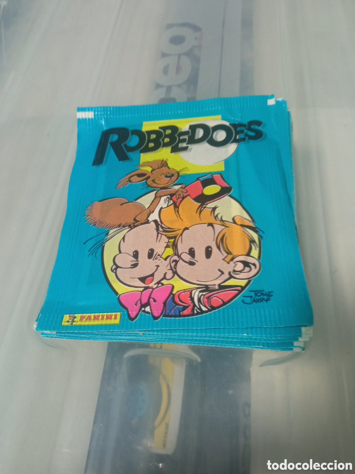 Coleccionismo cromos antiguos: Lote 10 sobres Robbedoes. Panini - Foto 1