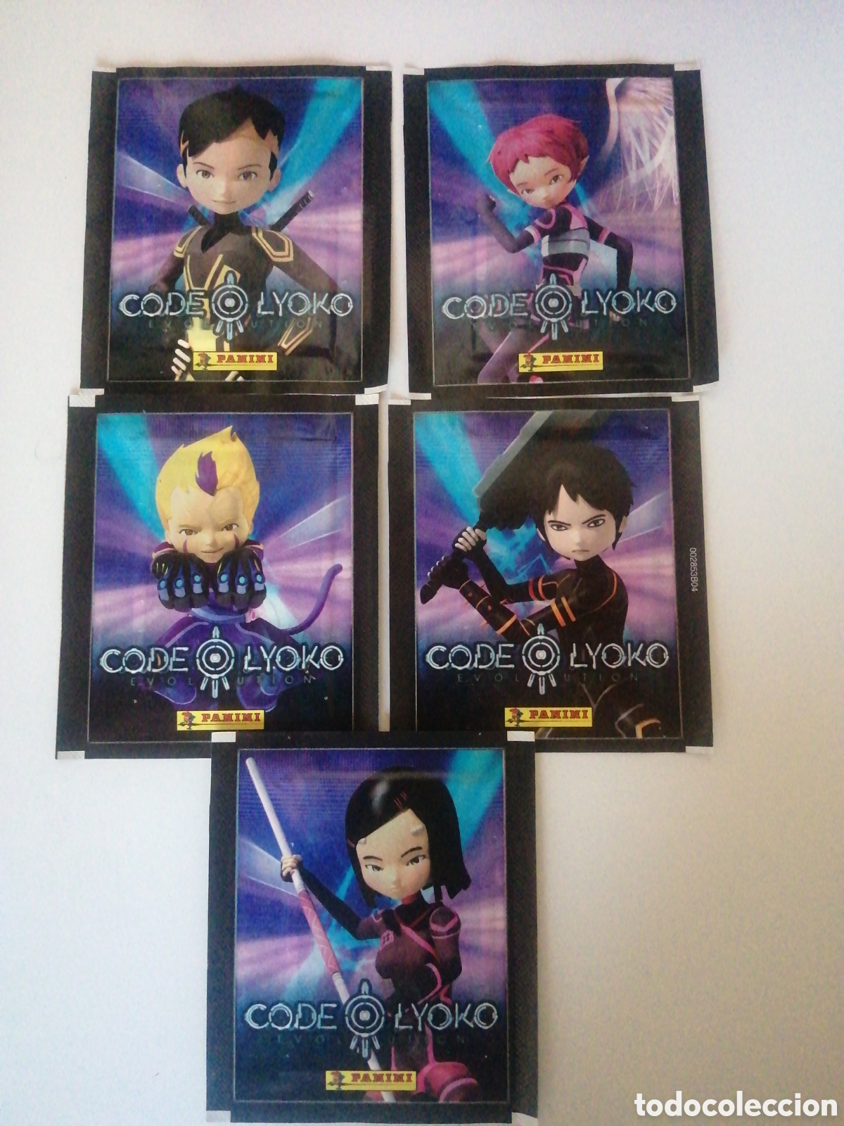 Coleccionismo cromos antiguos: 5 sobres diferentes de CROMOS de la colecci&oacute;n CODE LYOKO Ed Panini a&ntilde;o 2014 - Foto 1