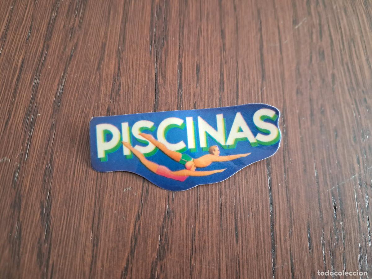 Coleccionismo Cromos antiguos: cromo pegatina de Panrico, troquelado, a&ntilde;os 80, piscinas. sin pegar.