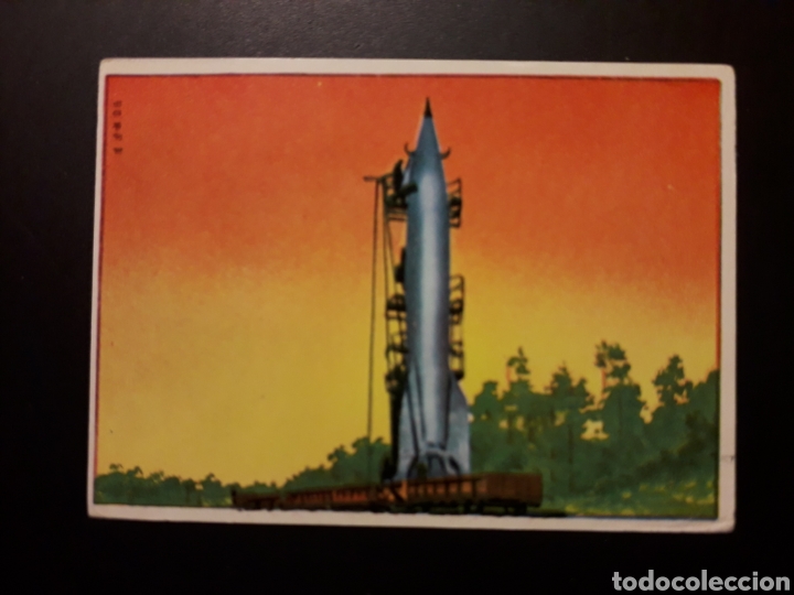 Colecionismo Cromos antigos: COHETE BOMBA V-2. LA CONQUISTA DEL ESPACIO N&deg; 213 ED ATO 1973 SIN PEGAR. PEDIDO M&Iacute;NIMO 3&euro;