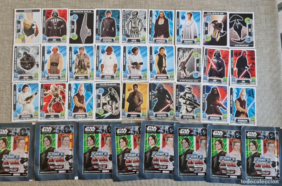 Coleccionismo cromos antiguos: Cromos tarjetas Star Wars force attax - Foto 1