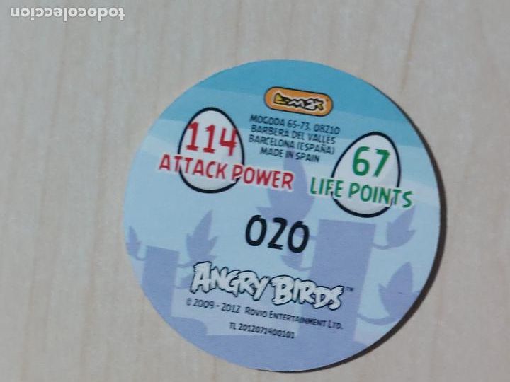 Coleccionismo cromos antiguos: TAZO N&ordm; 20 - E-MAX ANGRY BIRDS POGS - 2012 - Foto 2