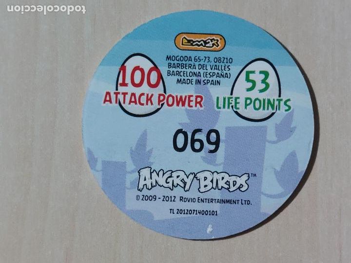 Coleccionismo cromos antiguos: TAZO N&ordm; 69 - E-MAX ANGRY BIRDS POGS - 2012 - Foto 2