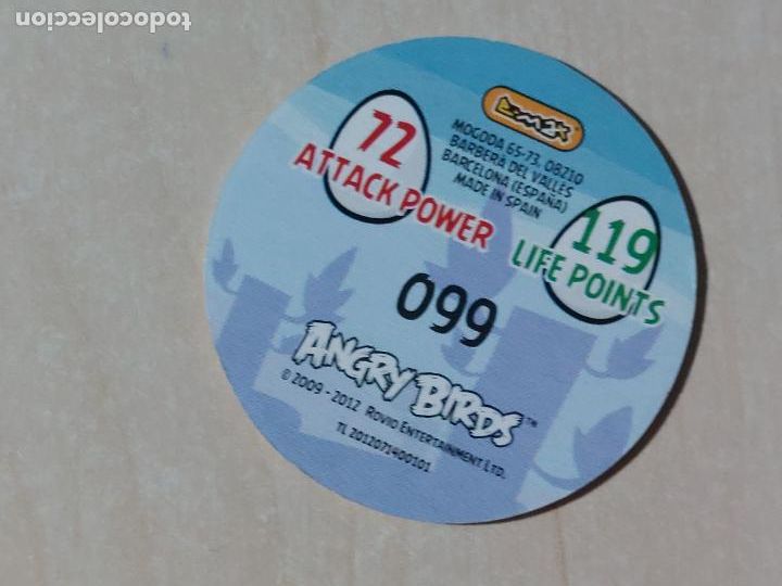 Coleccionismo cromos antiguos: TAZO N&ordm; 99 - E-MAX ANGRY BIRDS POGS - 2012 - Foto 2