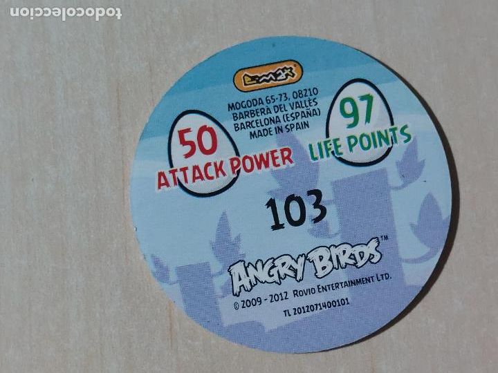 Coleccionismo cromos antiguos: TAZO N&ordm; 103 - E-MAX ANGRY BIRDS POGS - 2012 - Foto 2