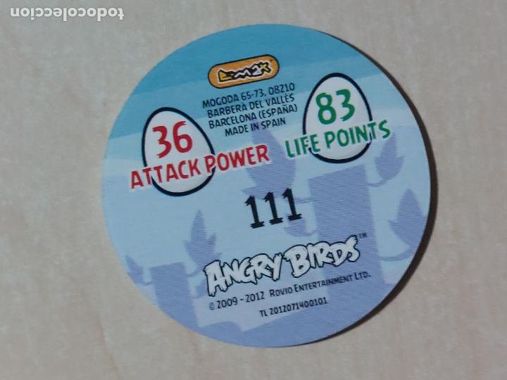 Coleccionismo cromos antiguos: TAZO N&ordm; 111 - E-MAX ANGRY BIRDS POGS - 2012 - Foto 2