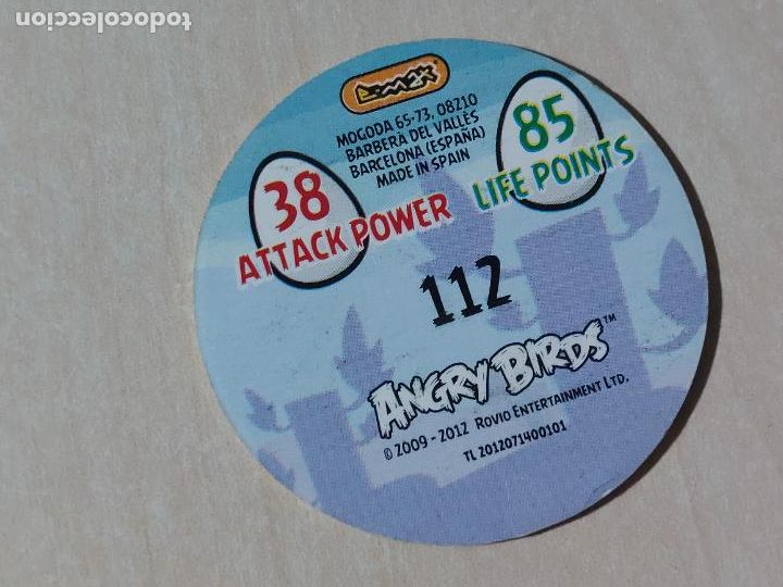 Coleccionismo cromos antiguos: TAZO N&ordm; 112 - E-MAX ANGRY BIRDS POGS - 2012 - Foto 2