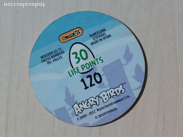 Coleccionismo cromos antiguos: TAZO N&ordm; 120 - E-MAX ANGRY BIRDS POGS - 2012 - Foto 2
