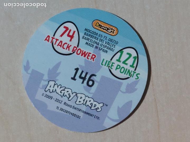Coleccionismo cromos antiguos: TAZO N&ordm; 146 - E-MAX ANGRY BIRDS POGS - 2012 - Foto 2