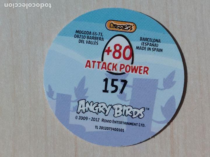 Coleccionismo cromos antiguos: TAZO N&ordm; 157 - E-MAX ANGRY BIRDS POGS - 2012 - Foto 2