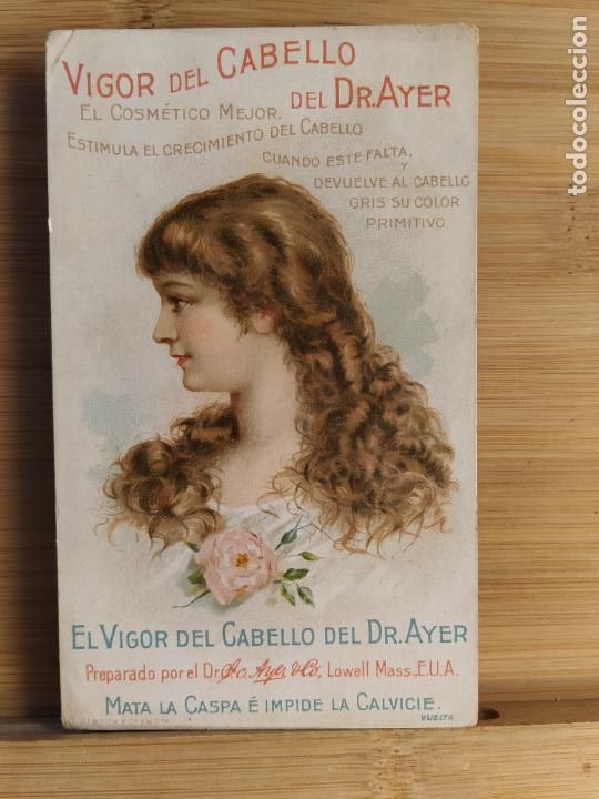 Coleccionismo Cromos antiguos: EL VIGOR DEL CAVELLO DEL DR AYER-CROMO ANTIGUO-VER FOTOS-(105.941)