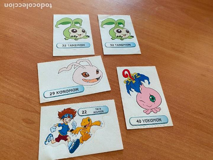 Coleccionismo Cromos antiguos: LOTE 5 cromos DIGIMON CRAZY PLANET NUNCA PEGADOS (P1)