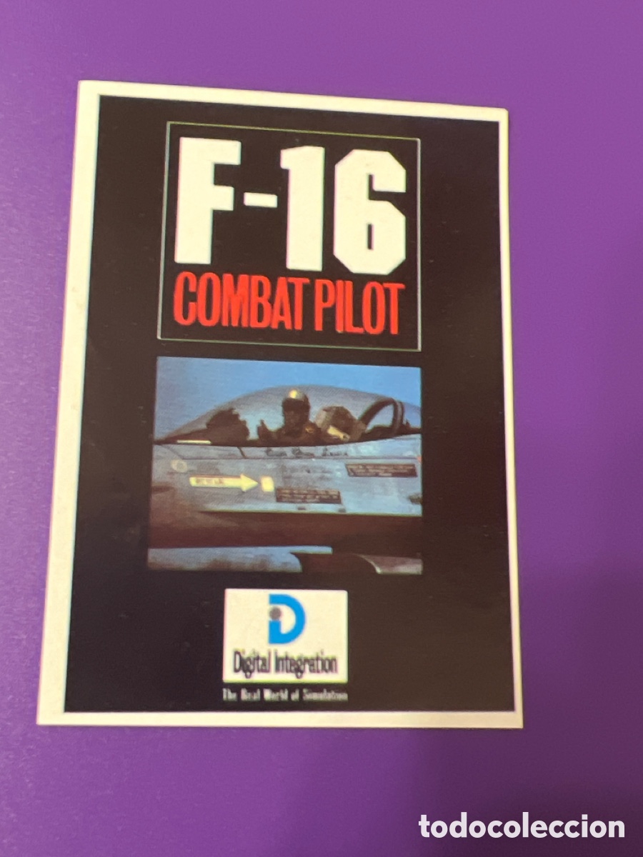 Coleccionismo cromos antiguos: C4359. SOFTWARE COLLECTION 83 F-16 COMBAT PILOT - Foto 1