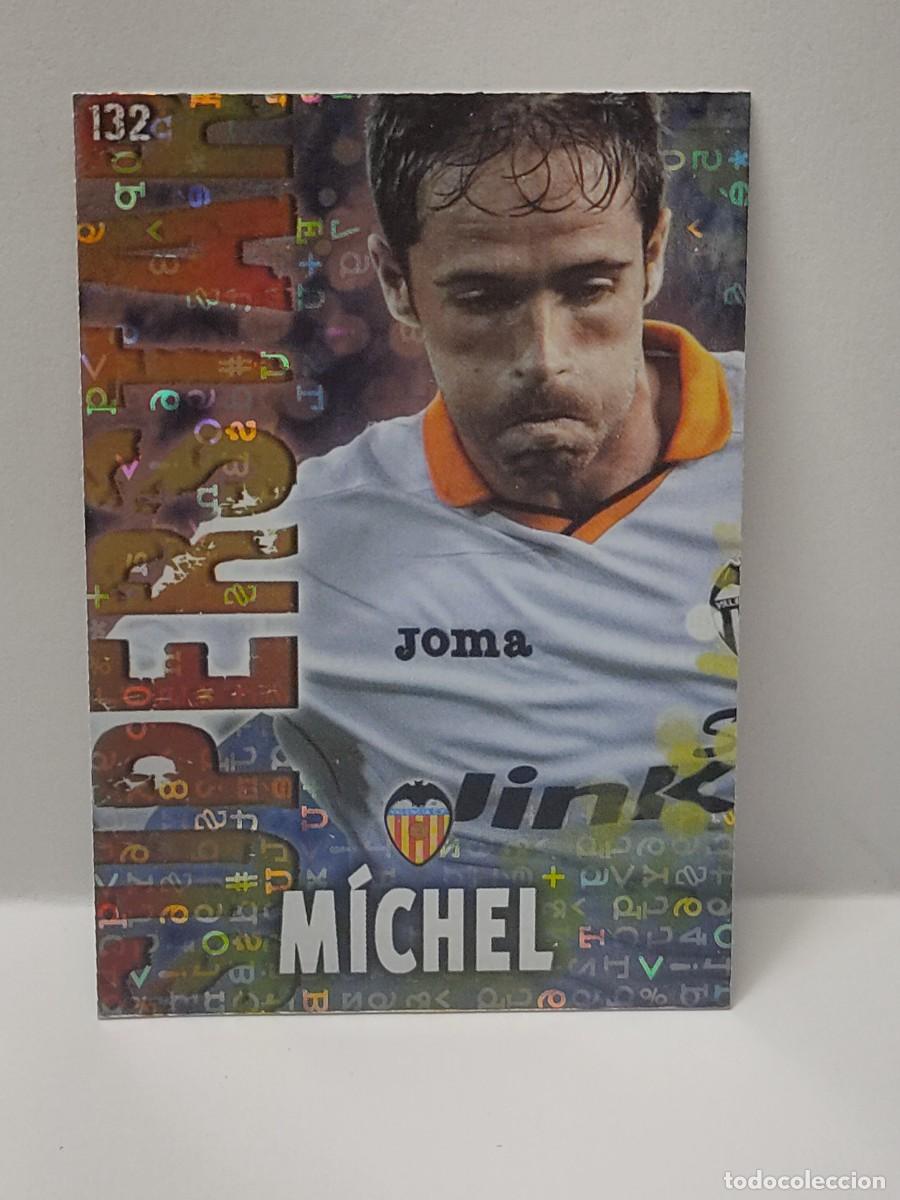 Colecionismo Cromos antigos: Cromo MUNDICROMO 2013 2014 13/14 - SUPERSTAR BRILLO LETRAS FONDO AZUL - MICHEL 132 - VALENCIA