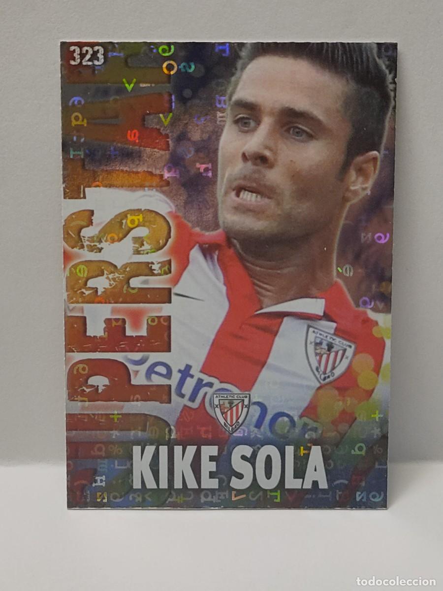 Coleccionismo Cromos antiguos: Cromo MUNDICROMO 2013 2014 13/14 - SUPERSTAR BRILLO LETRAS F. AZUL -KIKE SOLA 323 - ATHLETIC BILBAO
