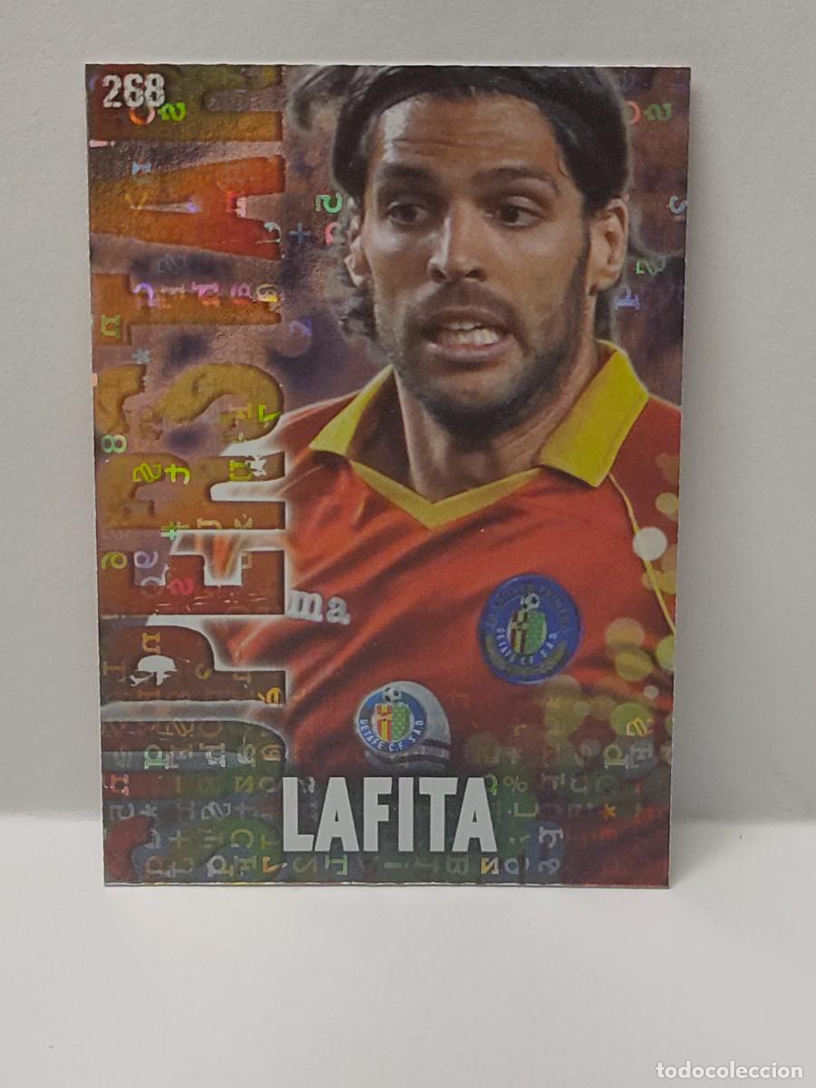 Coleccionismo Cromos antiguos: Cromo MUNDICROMO 2013 2014 13/14 - SUPERSTAR BRILLO LETRAS F. AZUL - LAFITA 268 - GETAFE