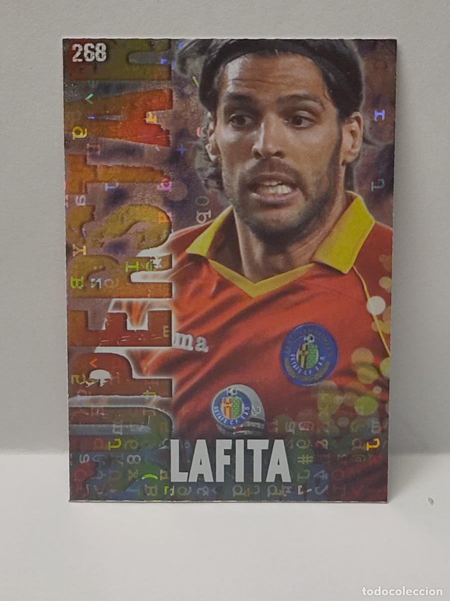 Coleccionismo Cromos antiguos: Cromo MUNDICROMO 2013 2014 13/14 - SUPERSTAR BRILLO LETRAS F. AZUL - LAFITA 268 - GETAFE