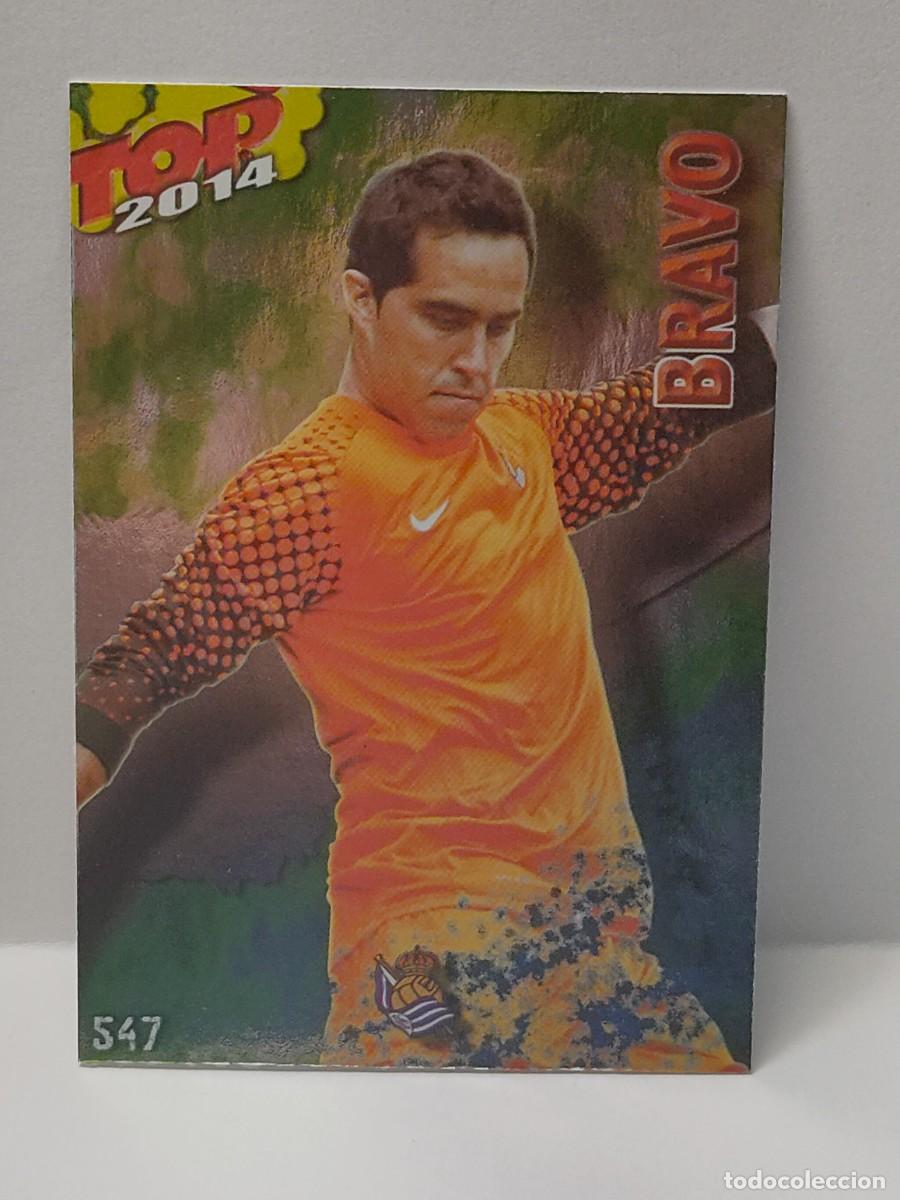 Coleccionismo Cromos antiguos: Cromo MUNDICROMO 2013 2014 13/14 - TOP 1 BRILLO VERDE - BRAVO 547 - REAL SOCIEDAD