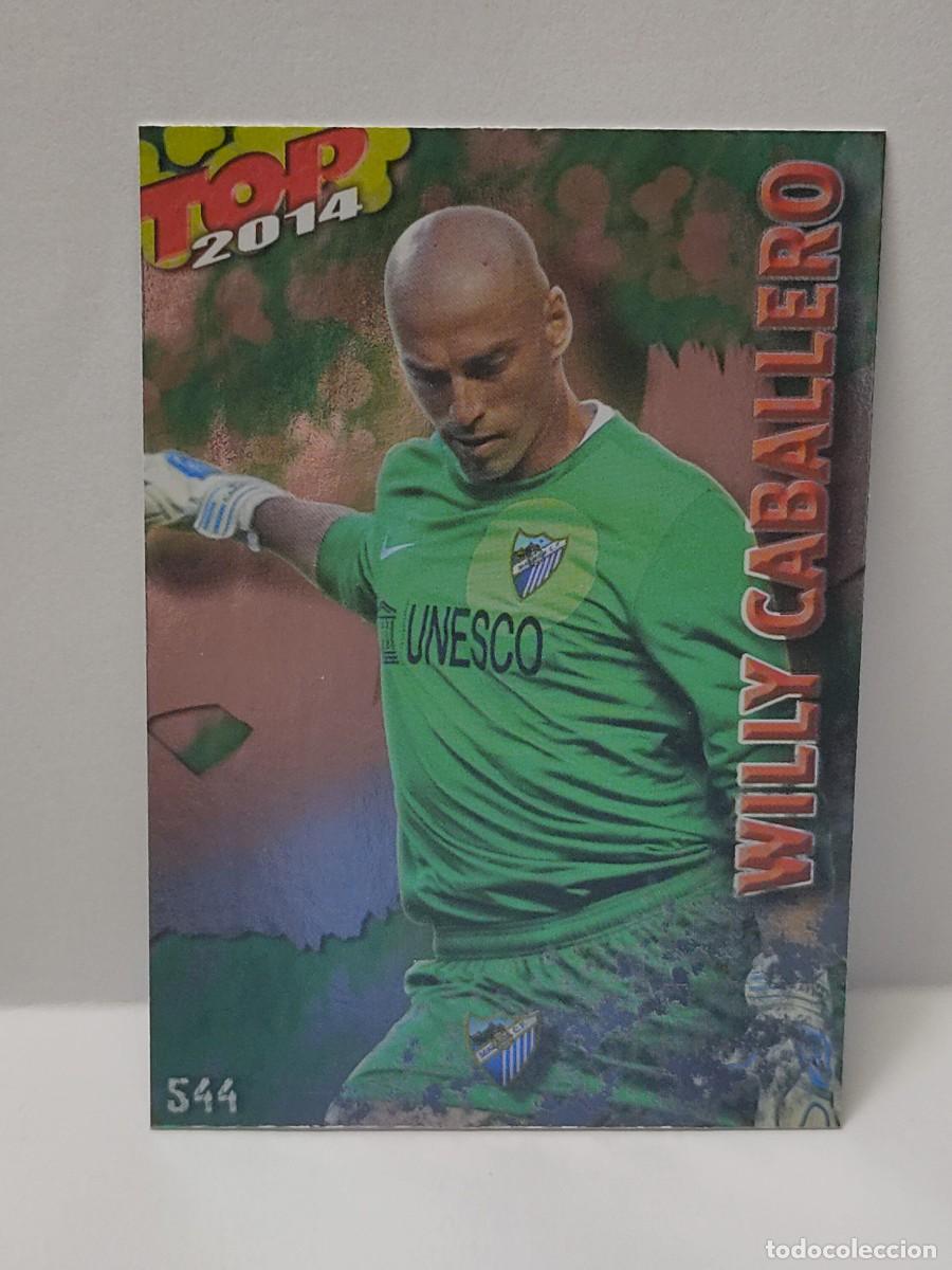 Coleccionismo Cromos antiguos: Cromo MUNDICROMO 2013 2014 13/14 - TOP 1 BRILLO VERDE - WILLY CABALLERO 544 - M&Aacute;LAGA