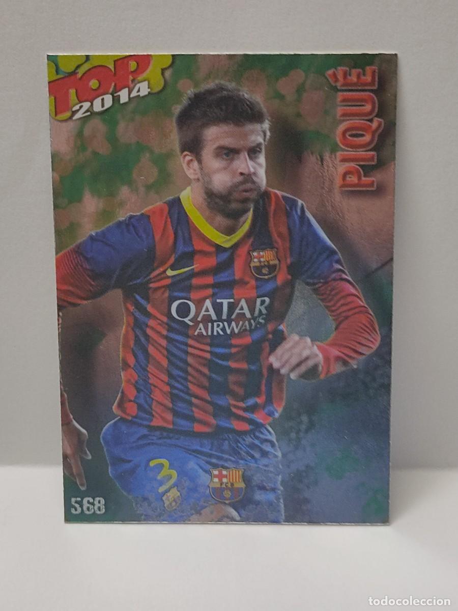 Coleccionismo Cromos antiguos: Cromo MUNDICROMO 2013 2014 13/14 - TOP 5 BRILLO VERDE - PIQU&Eacute; 568 - BARCELONA