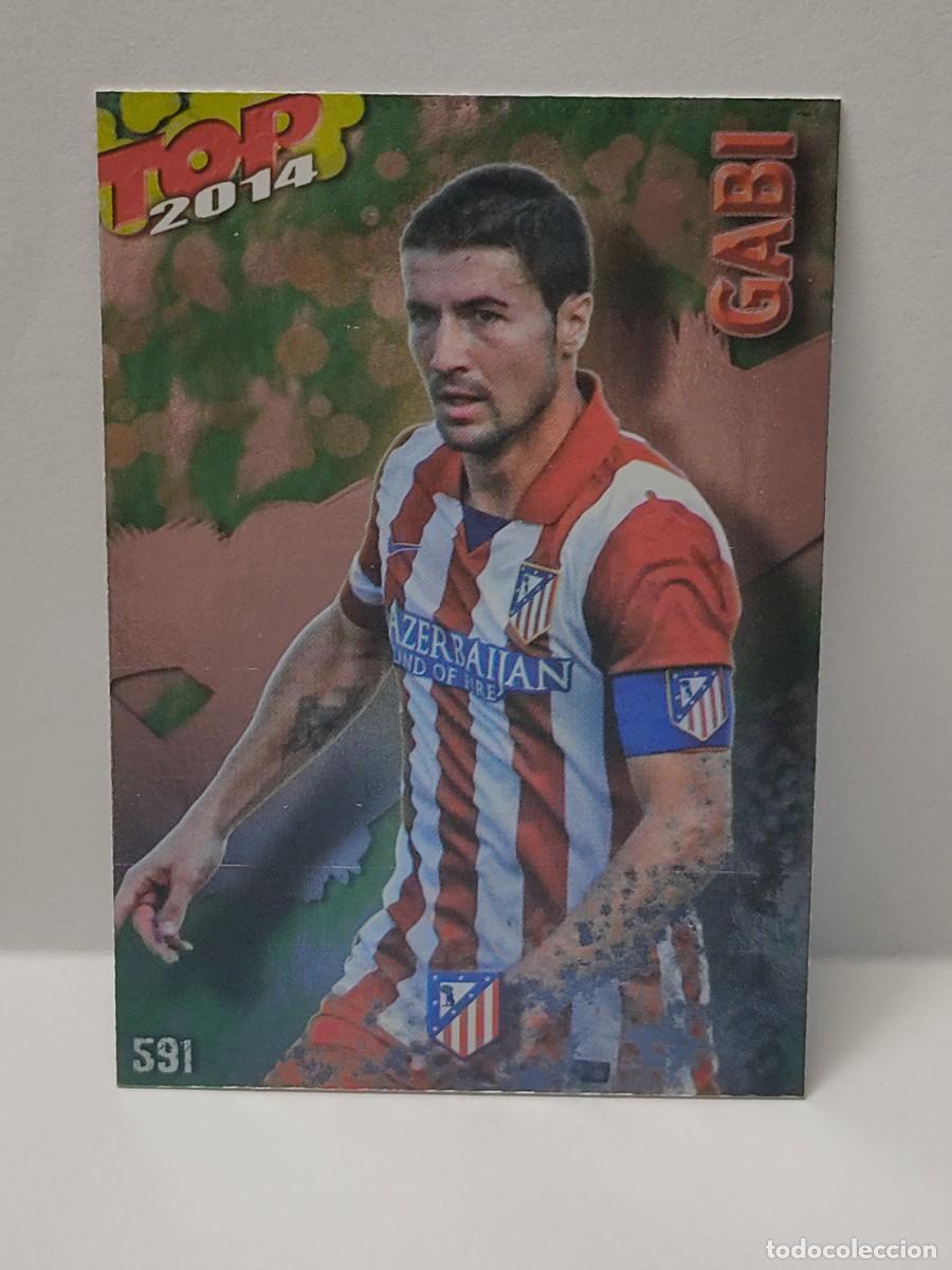 Coleccionismo Cromos antiguos: Cromo MUNDICROMO 2013 2014 13/14 - TOP 6 BRILLO VERDE - GABI 591 - ATL&Eacute;TICO MADRID