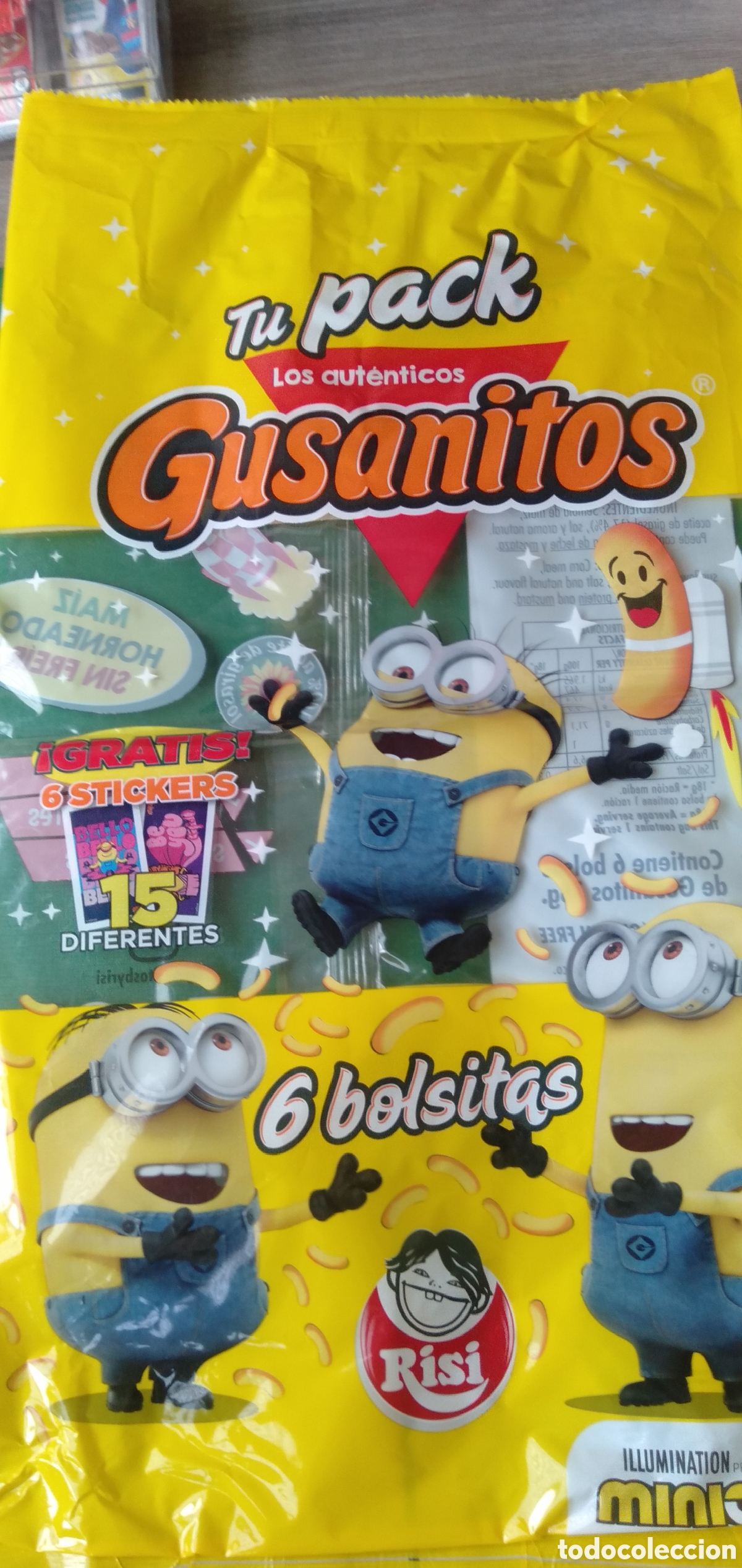 Coleccionismo cromos antiguos: STICKER RISI MINIONS - Foto 3
