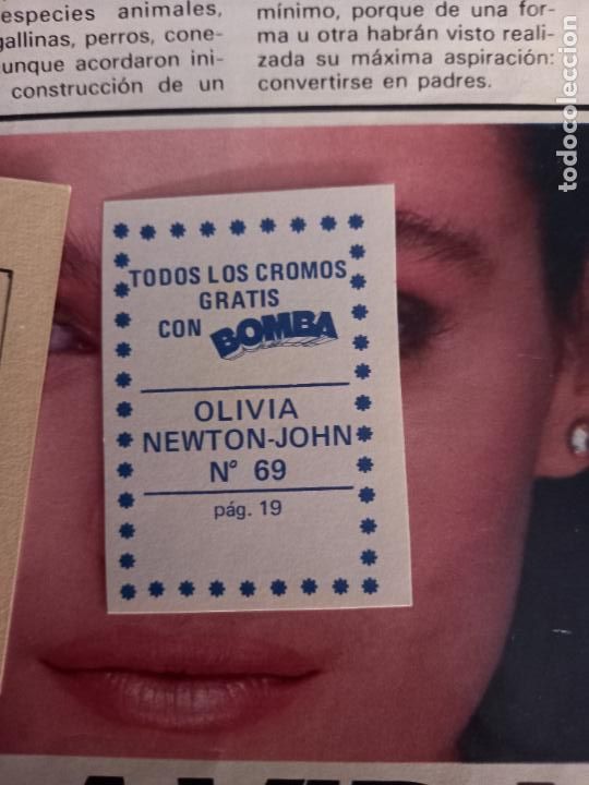 Coleccionismo cromos antiguos: cromo olivia newton john - Foto 2