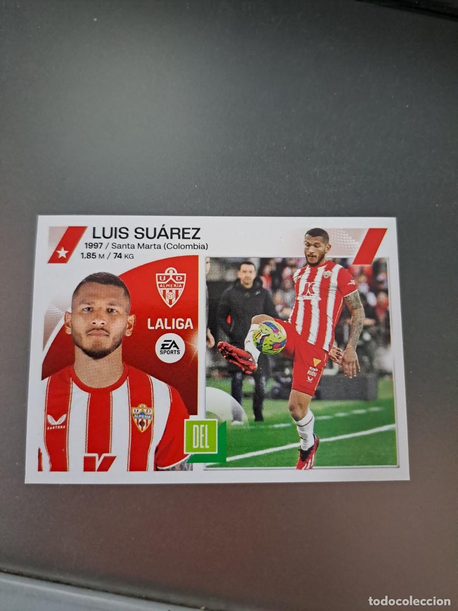 Coleccionismo cromos antiguos: CROMO LUIS SUAREZ 19 ALMERIA LIGA 23 24 2023 2024 ESTE PANINI NUNCA PEGADO