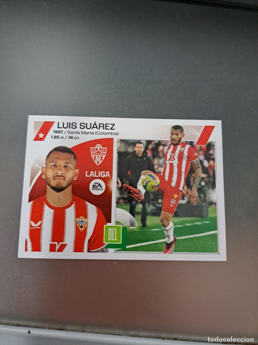 Coleccionismo cromos antiguos: CROMO LUIS SUAREZ 19 ALMERIA LIGA 23 24 2023 2024 ESTE PANINI NUNCA PEGADO