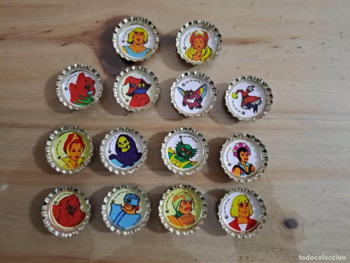 Coleccionismo Cromos antiguos: He-Man MOTU Tapas de botella RE-ISSUE