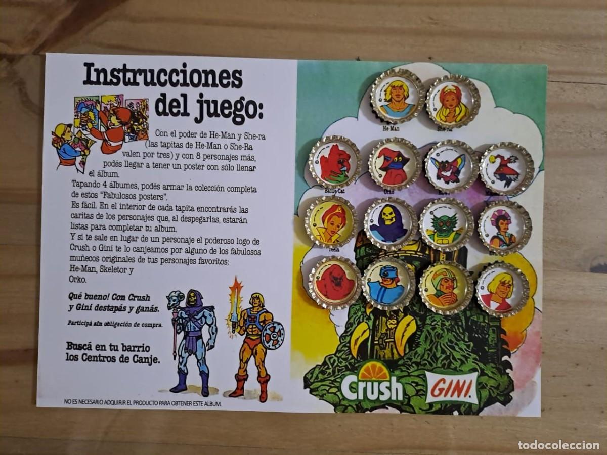 Coleccionismo cromos antiguos: He-Man MOTU Tapas de botella RE-ISSUE - Foto 2