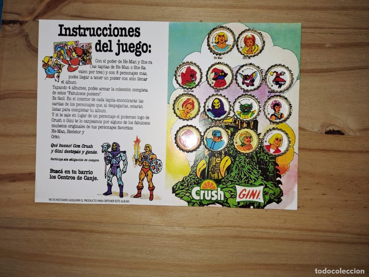 Coleccionismo cromos antiguos: He-Man MOTU Tapas de botella RE-ISSUE - Foto 3