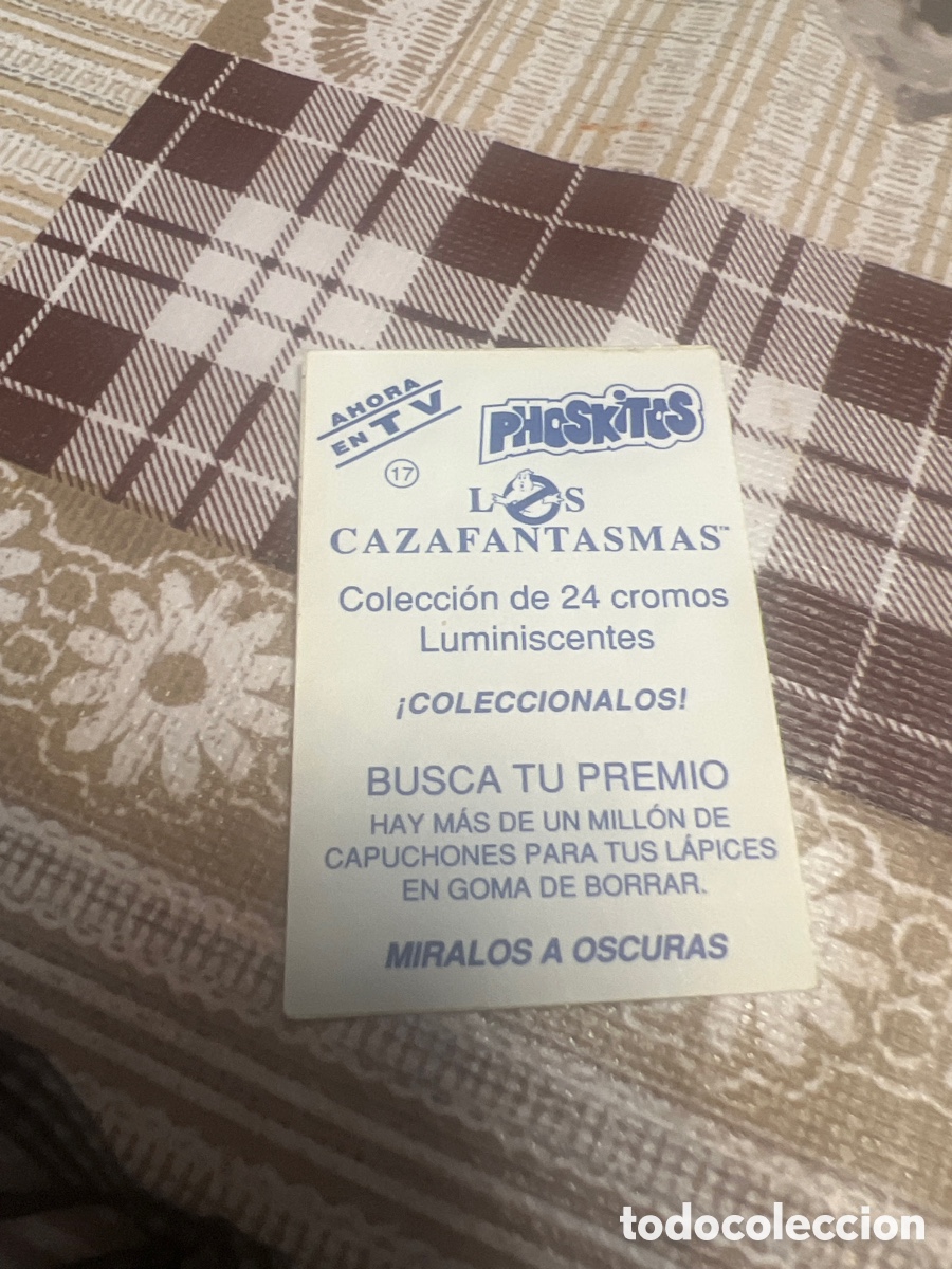 Coleccionismo cromos antiguos: Phoskitos cazafantasma n&uacute;mero 17 - Foto 2