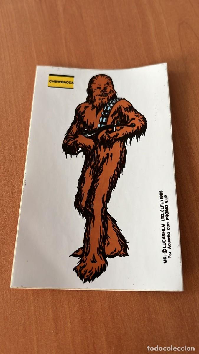 Coleccionismo cromos antiguos: promo vip 1 adhesivo Chewbacca de El Retorno del Jedi - Star Wars Promovip Guerra de las galaxias