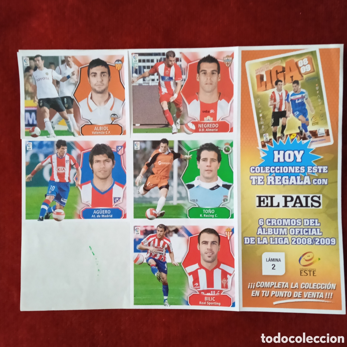 Coleccionismo cromos antiguos: Cromos liga 2008/2009 ,EL PAIS - Foto 2