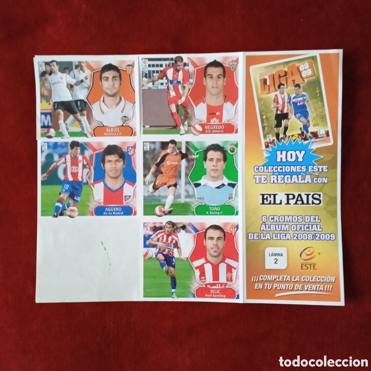 Coleccionismo cromos antiguos: Cromos liga 2008/2009 ,EL PAIS - Foto 1