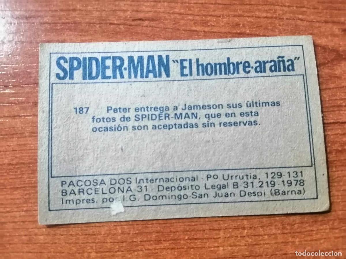 Coleccionismo cromos antiguos: CROMO 187. SPIDERMAN (A&Ntilde;OS 70) - Foto 2