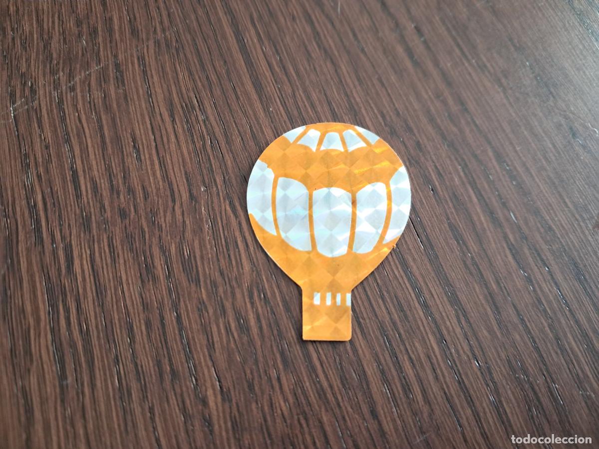 Coleccionismo Cromos antiguos: cromo adhesivo troquelado brillante de panrico, globo aerost&aacute;tico.