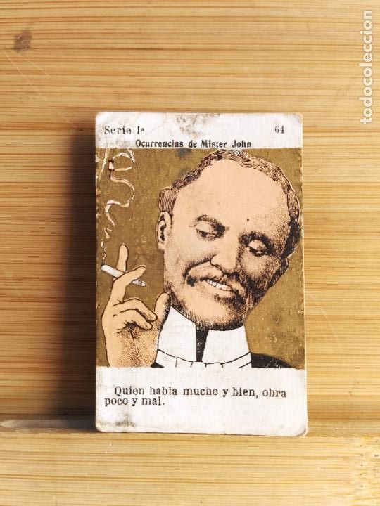 Collezionismo Figurine antiche: OCURRENCIAS DE MISTER JOHN - CIGARRILLOS - BORGATO Y CIA -CROMO ANTIGUO-VER FOTOS-(106.046)