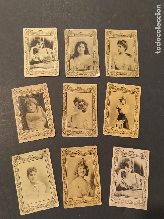 Collezionismo Figurine antiche: COLECCION DE 9 CROMOS ANTIGUOS - 8 DE ELLOS REVERSO KIOSCO EL SOL BARCELONA -VER FOTOS-(U-30)