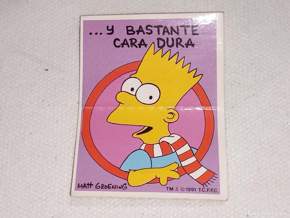 Coleccionismo Cromos antiguos: BOLLYCAO : ANTIGUO CROMO DIVER REFRANES LOS SIMPSONS GENIO Y FIGURA SIN PEGAR A&Ntilde;OS 90