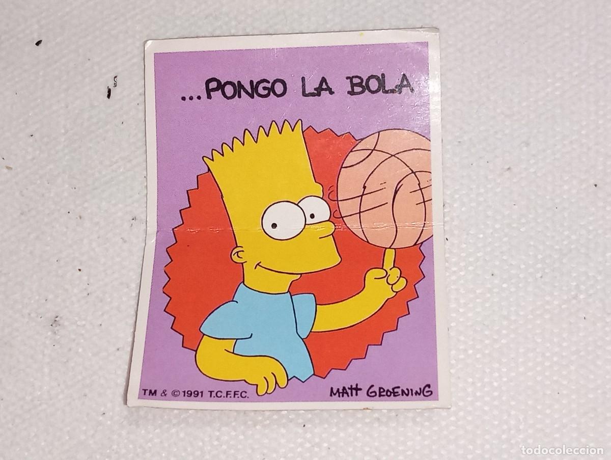Coleccionismo Cromos antiguos: BOLLYCAO : ANTIGUO CROMO DIVER REFRANES LOS SIMPSONS DONDE PONGO EL OJO SIN PEGAR A&Ntilde;OS 90