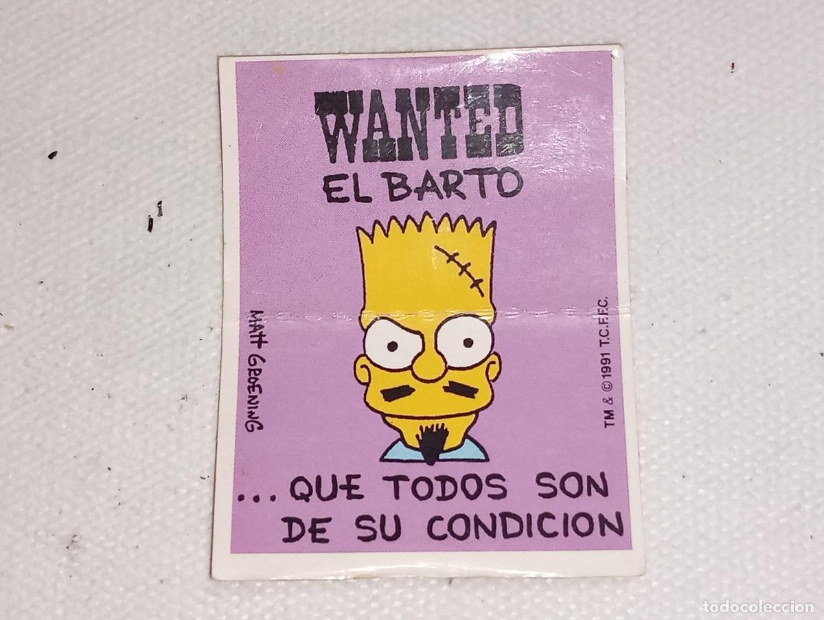 Coleccionismo Cromos antiguos: BOLLYCAO : ANTIGUO CROMO DIVER REFRANES LOS SIMPSONS CREE EL LADRON SIN PEGAR A&Ntilde;OS 90